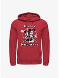 Disney Mickey Mouse Mickey & Minnie Holiday Hoodie, RED, hi-res