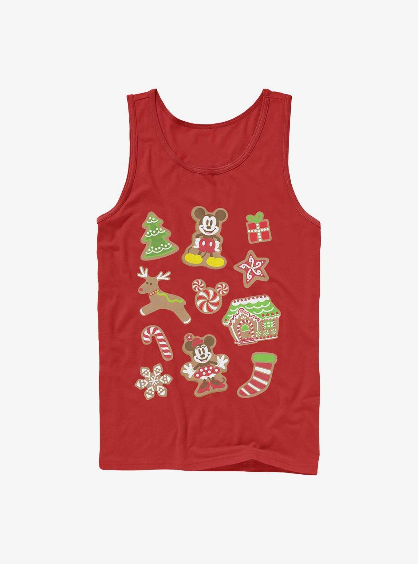 Disney Mickey Mouse & Minnie Mouse Holiday Gingerbread Cookies Tank Top, , hi-res