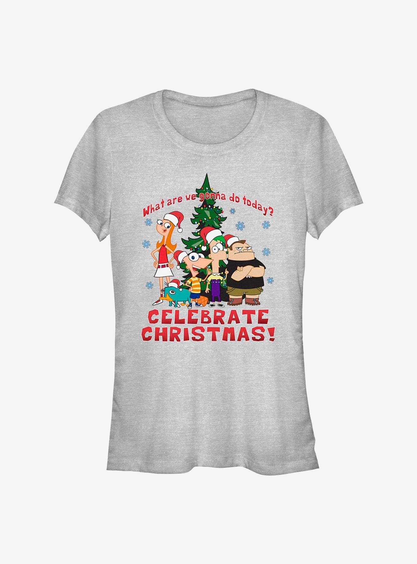 Disney Phineas And Ferb Christmas Girls T-Shirt, , hi-res