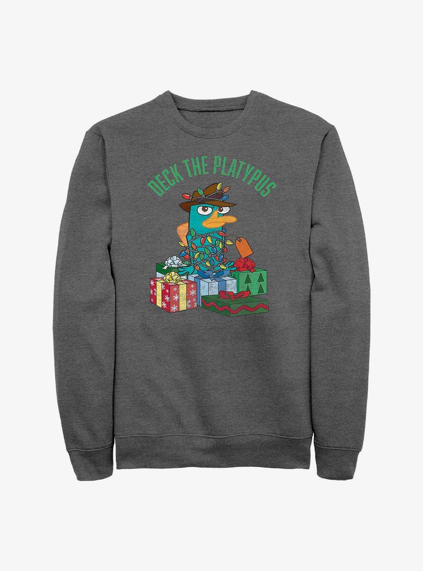 Disney Phineas And Ferb Wrapped Up Perry Crew Sweatshirt, , hi-res