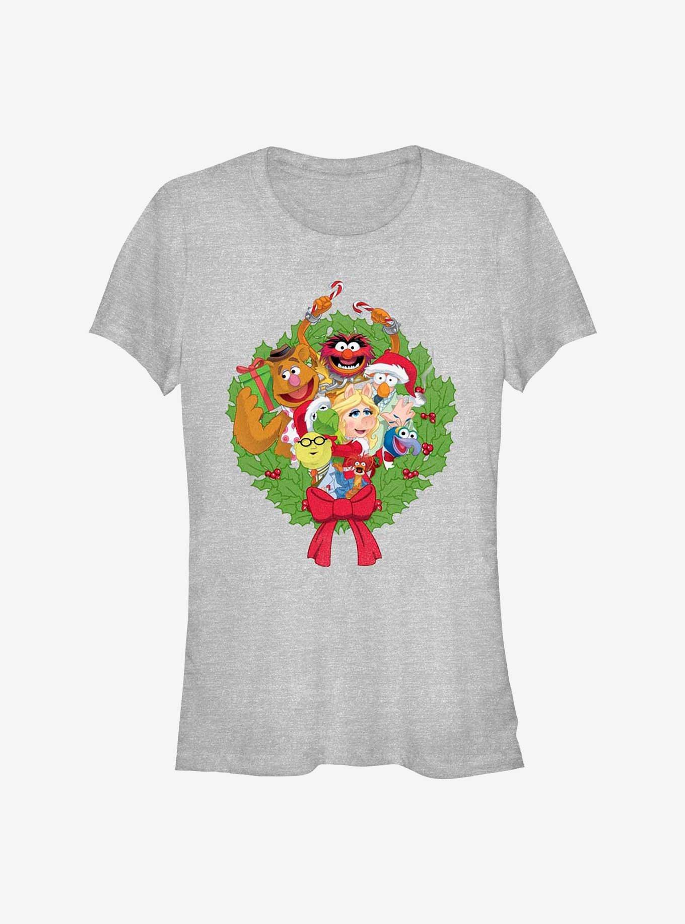 Disney The Muppets Muppet Wreath Girls T-Shirt, ATH HTR, hi-res
