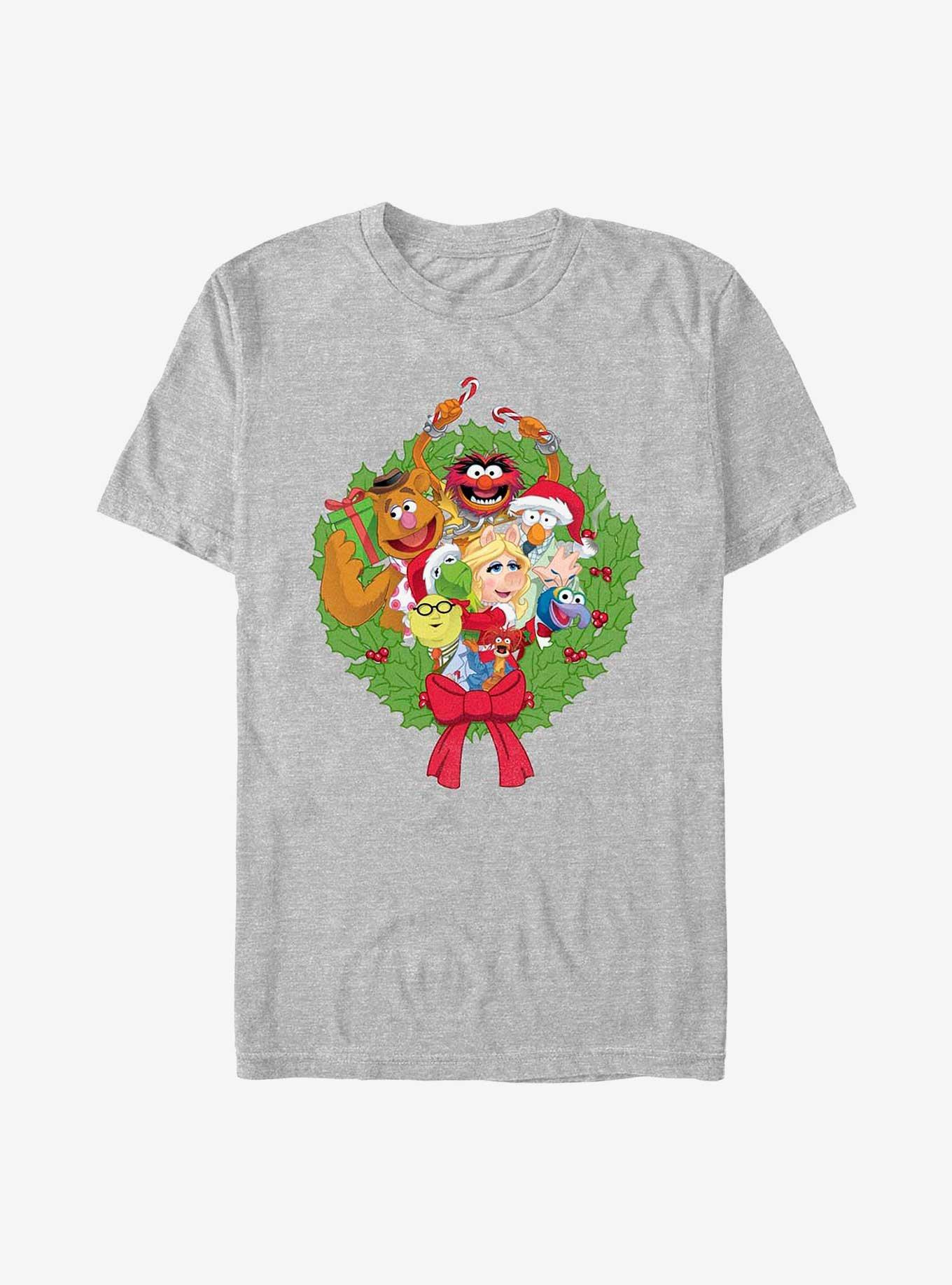 Disney The Muppets Muppet Wreath T-Shirt, ATH HTR, hi-res