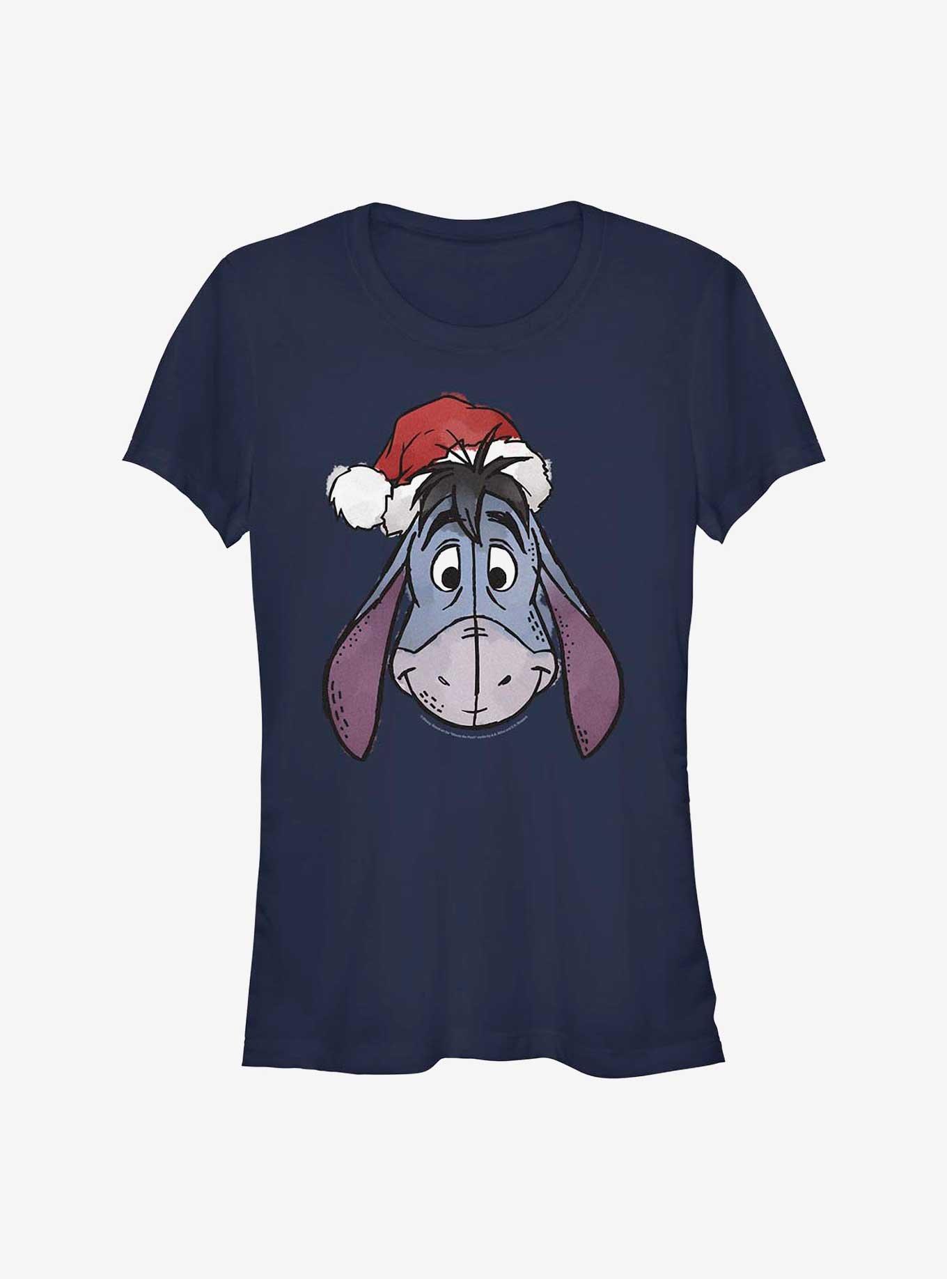 Disney Winnie The Pooh Santa Eeyore Girls T-Shirt, CHARCOAL, hi-res