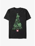 Marvel Holiday Icon Tree T-Shirt, BLACK, hi-res
