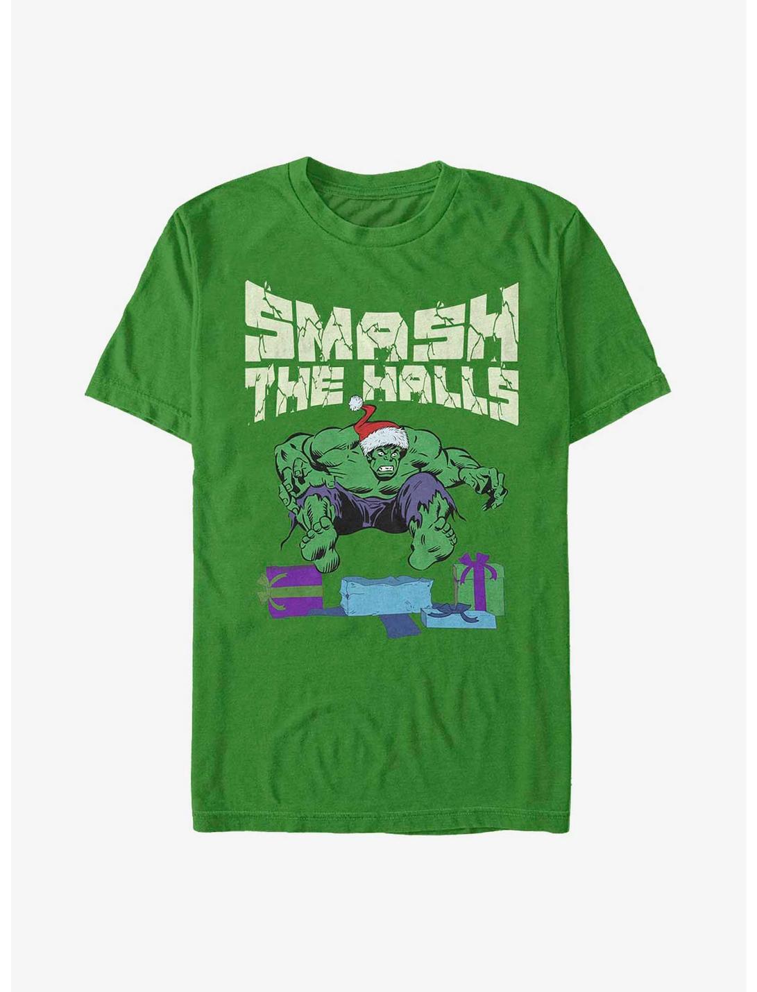 Marvel The Hulk Smash The Halls T-Shirt, KELLY, hi-res