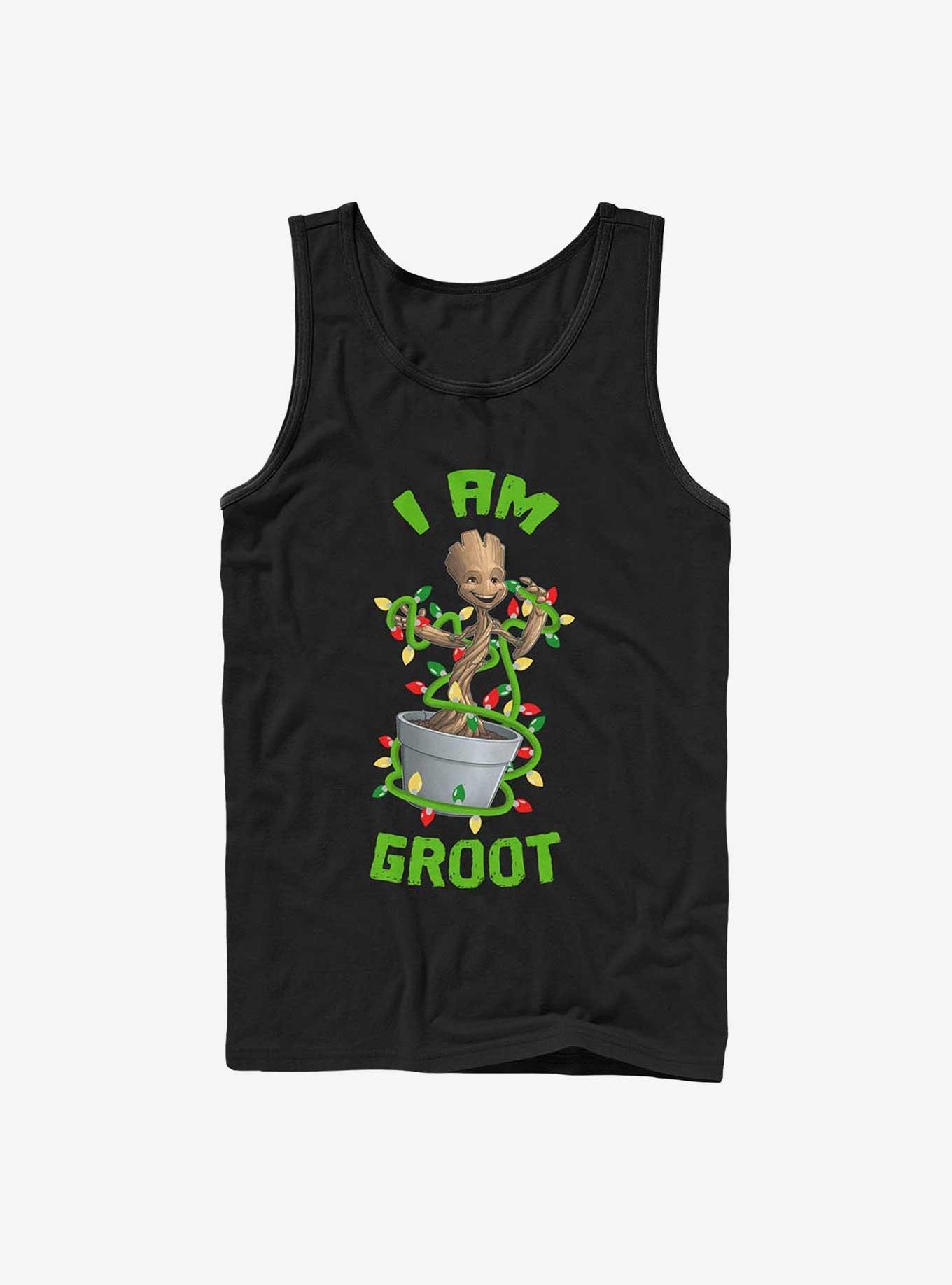 Marvel Holiday Groot Tank, BLACK, hi-res