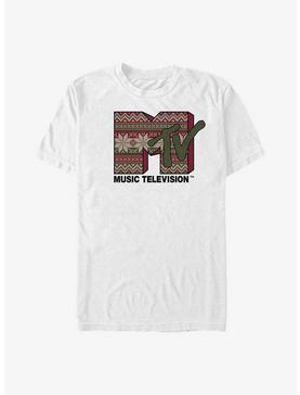 MTV Holiday Decorated T-Shirt, WHITE, hi-res