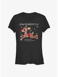 Rudolph The Red-Nosed Reindeer How To Fly Girls T-Shirt, BLACK, hi-res