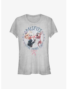 Rudolph The Red-Nosed Reindeer Shiny Nose Misfit Girls T-Shirt, , hi-res