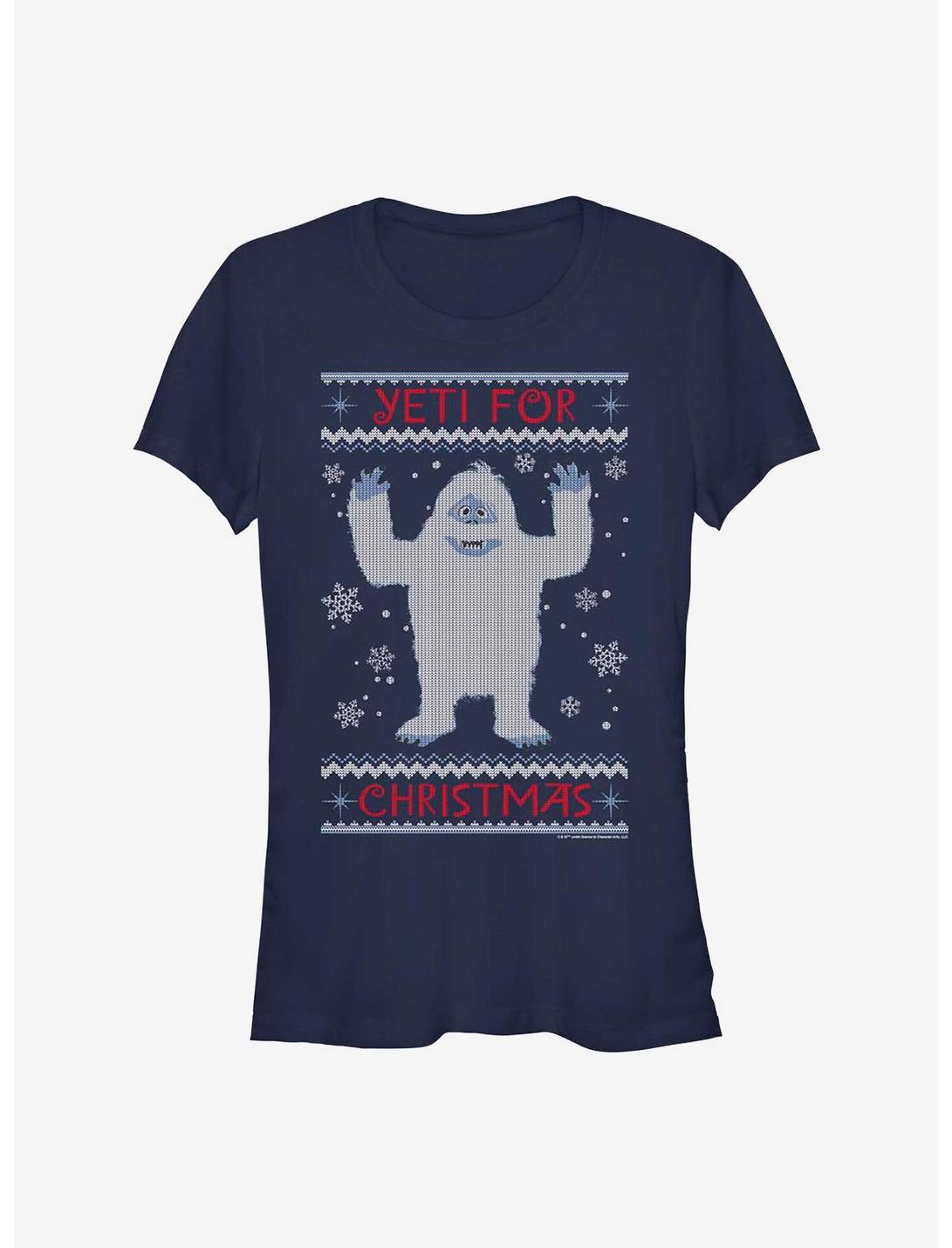 Rudolph The Red-Nosed Reindeer Yeti Ugly Girls T-Shirt, NAVY, hi-res