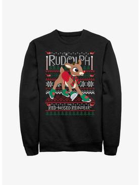 Rudolph The Red-Nosed Reindeer Rudolph Ugly Crew Sweatshirt, , hi-res
