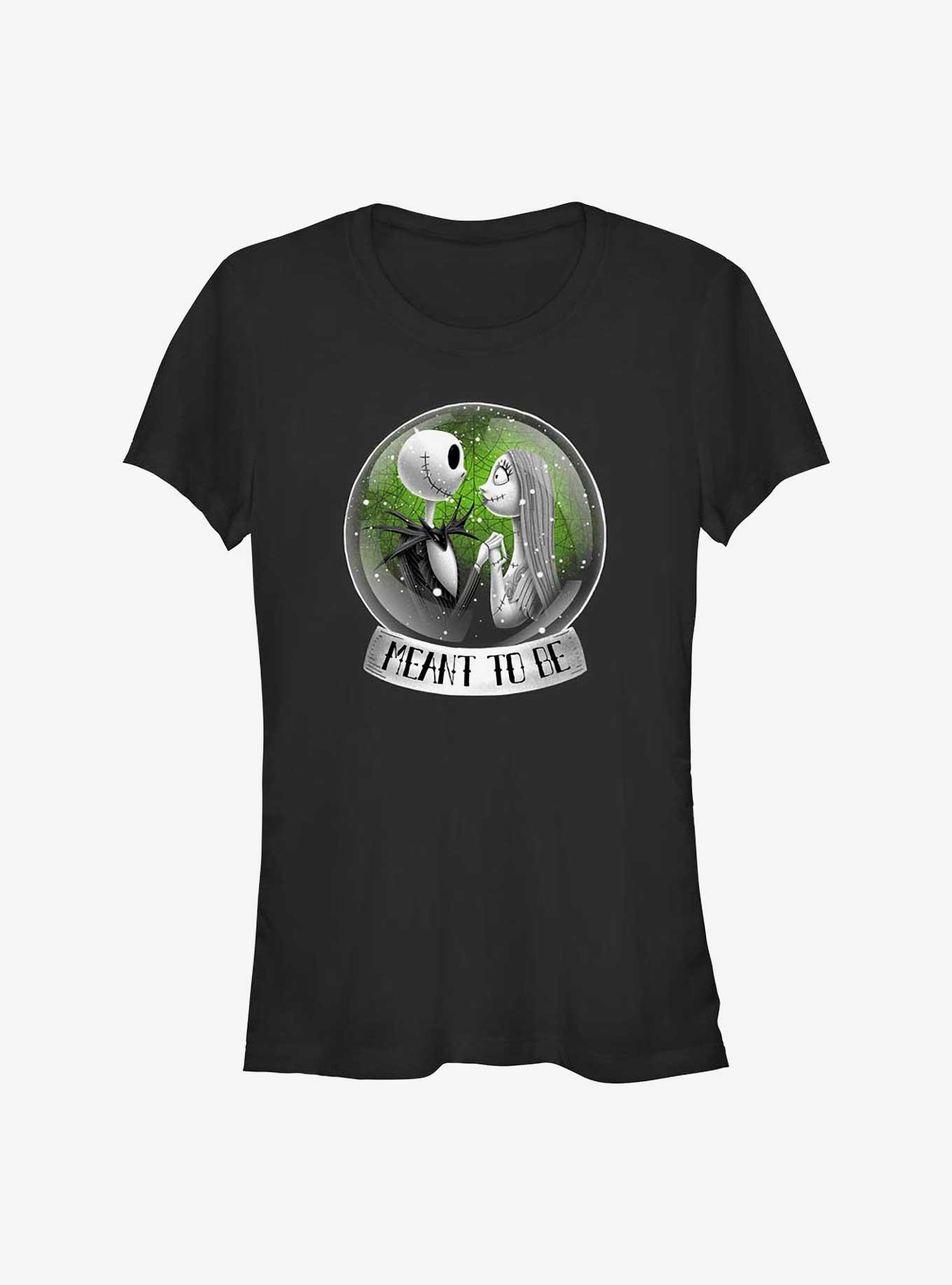 The Nightmare Before Christmas Nightmare Jack And Sally Snow Globe Girls T-Shirt, , hi-res