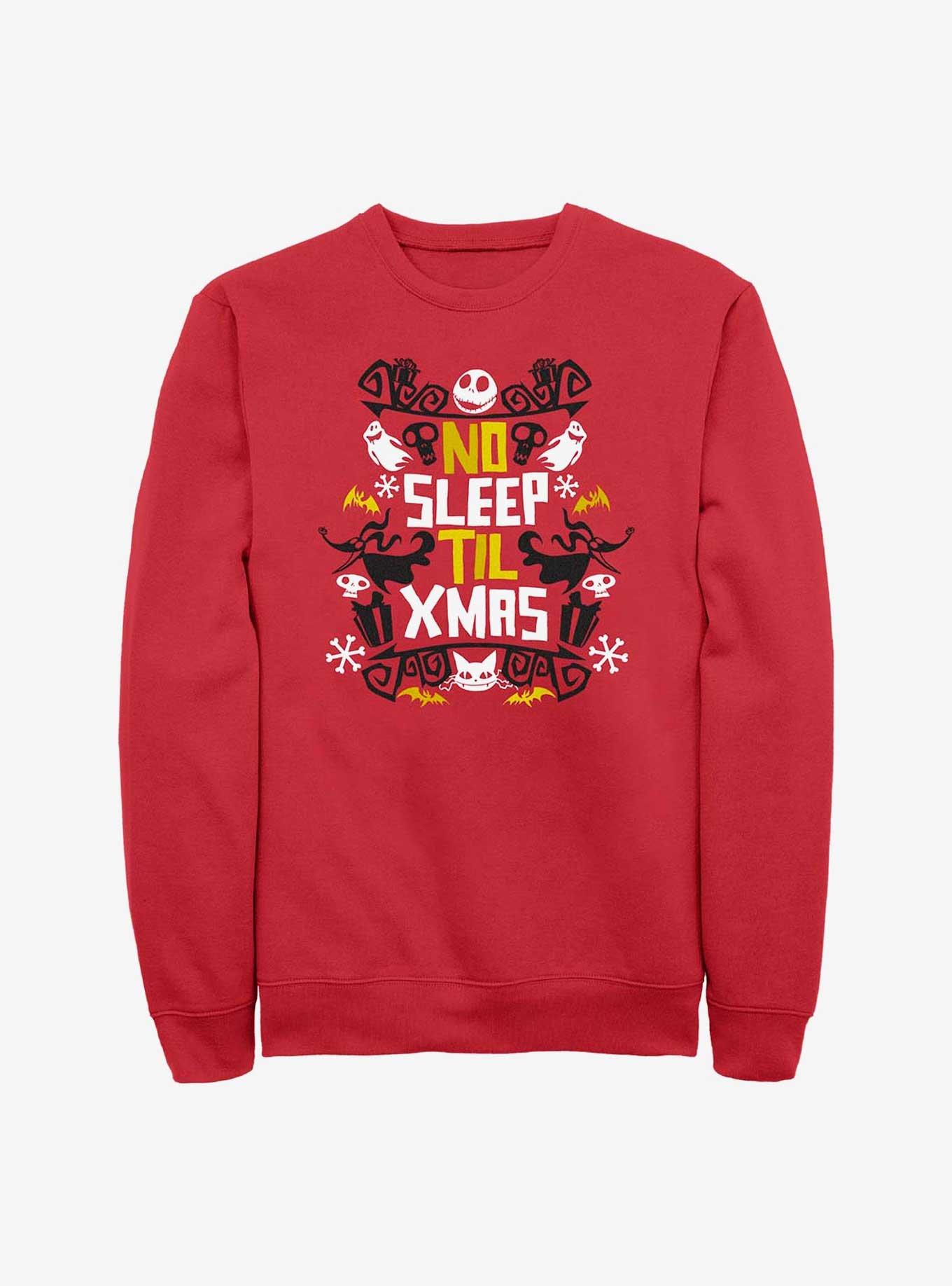The Nightmare Before Christmas Jack No Sleep Till Xmas Sweatshirt
