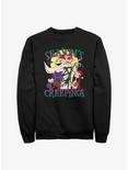 The Nightmare Before Christmas Season's Creepings Crew Sweatshirt, BLACK, hi-res