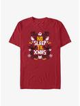 The Nightmare Before Christmas No Sleep Till Xmas T-Shirt, CARDINAL, hi-res