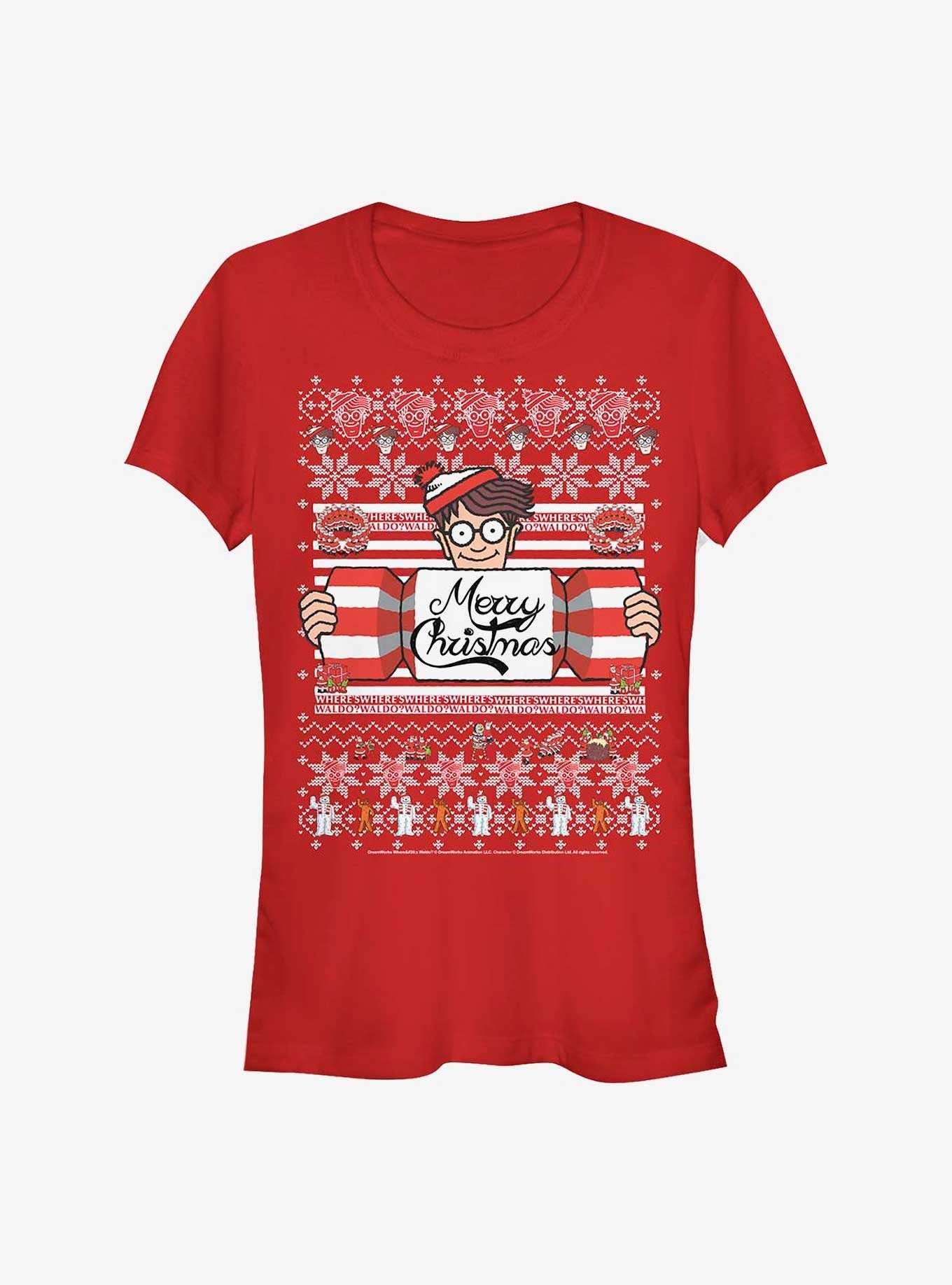 Where's Waldo? Ugly Holiday Girls T-Shirt, , hi-res
