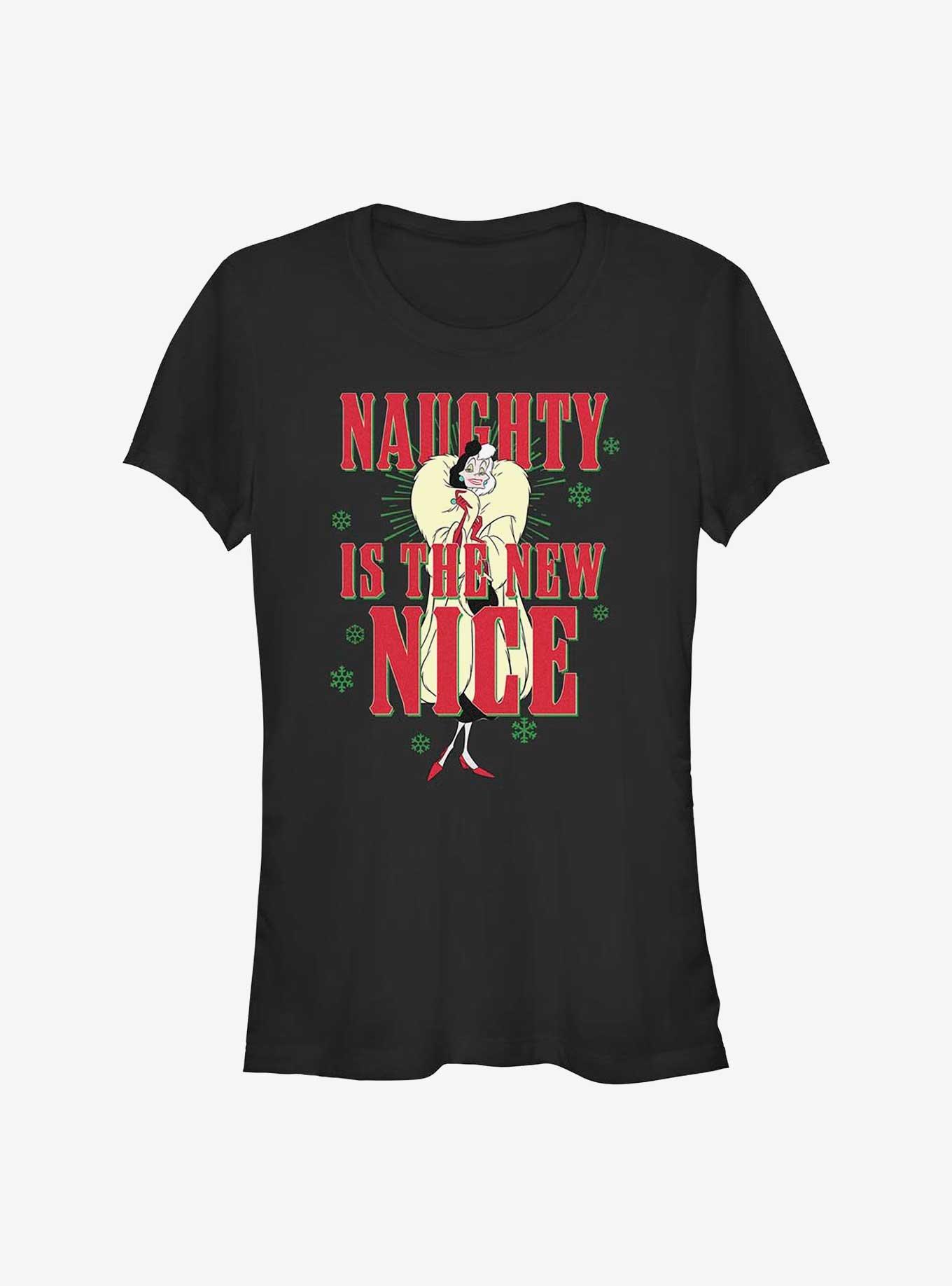 Disney Princess Naughty Is The New Nice Girls T-Shirt, BLACK, hi-res