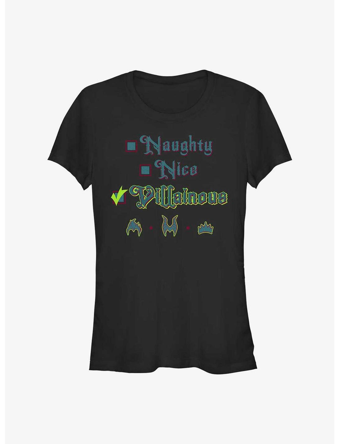 Disney Princess Naughty Nice Villainous Girls T-Shirt, BLACK, hi-res