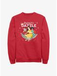Disney Princess Destined To Dazzle Crew Sweatshirt, RED, hi-res