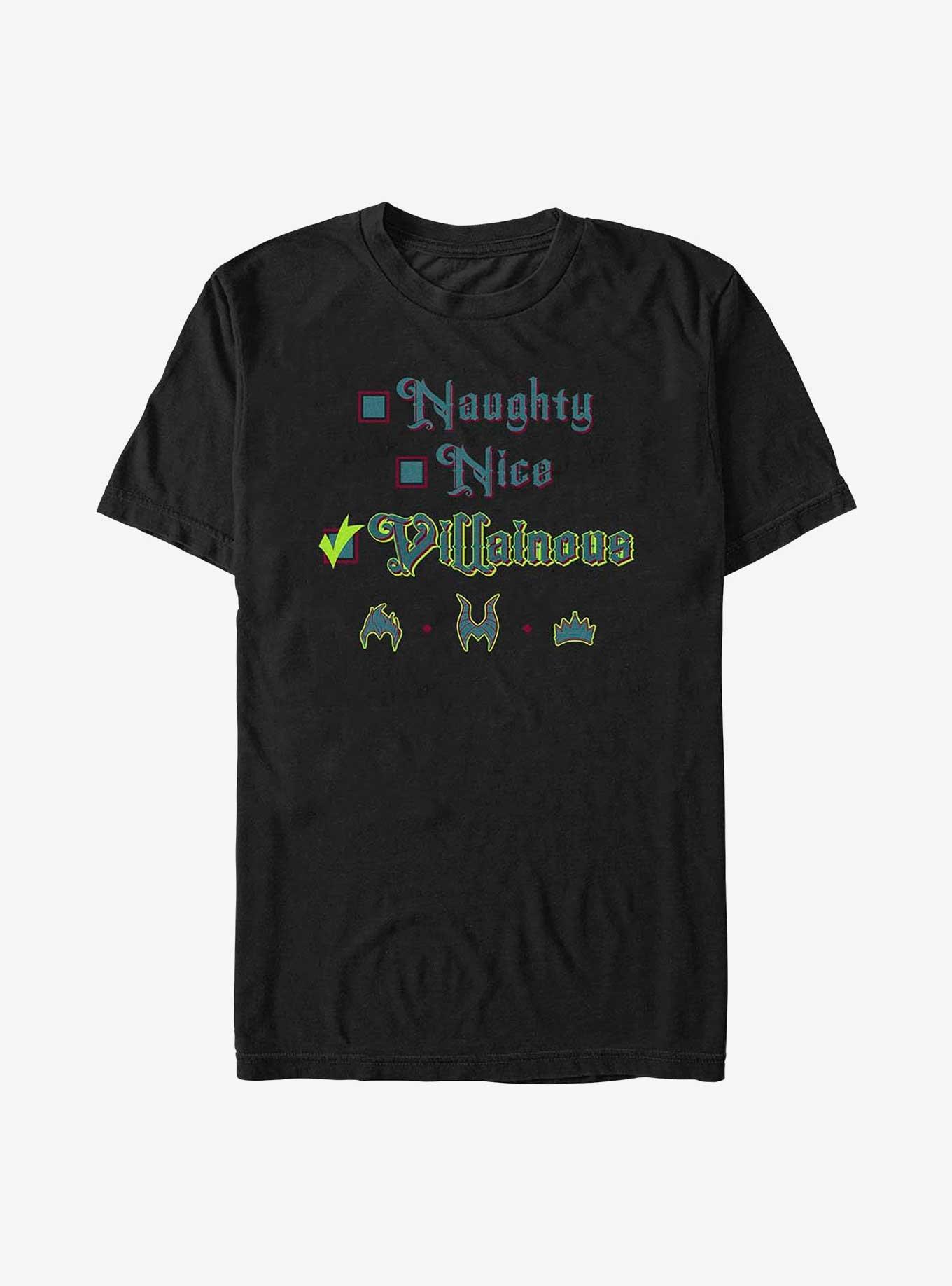 Disney Princess Naughty Nice Villainous T-Shirt, BLACK, hi-res