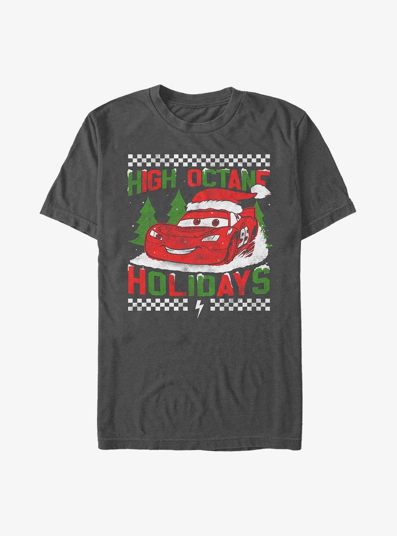 Disney Pixar Cars High Octane Holidays T-Shirt, CHARCOAL, hi-res