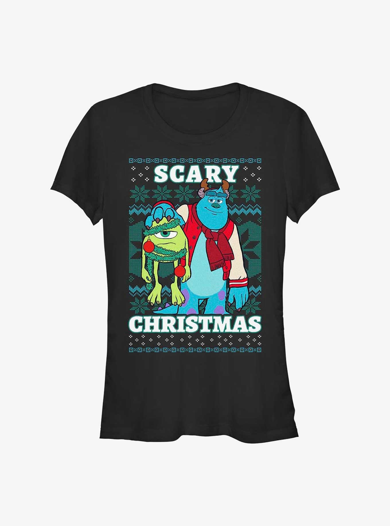 Disney Pixar Monsters University Scary Holiday Girls T-Shirt, BLACK, hi-res
