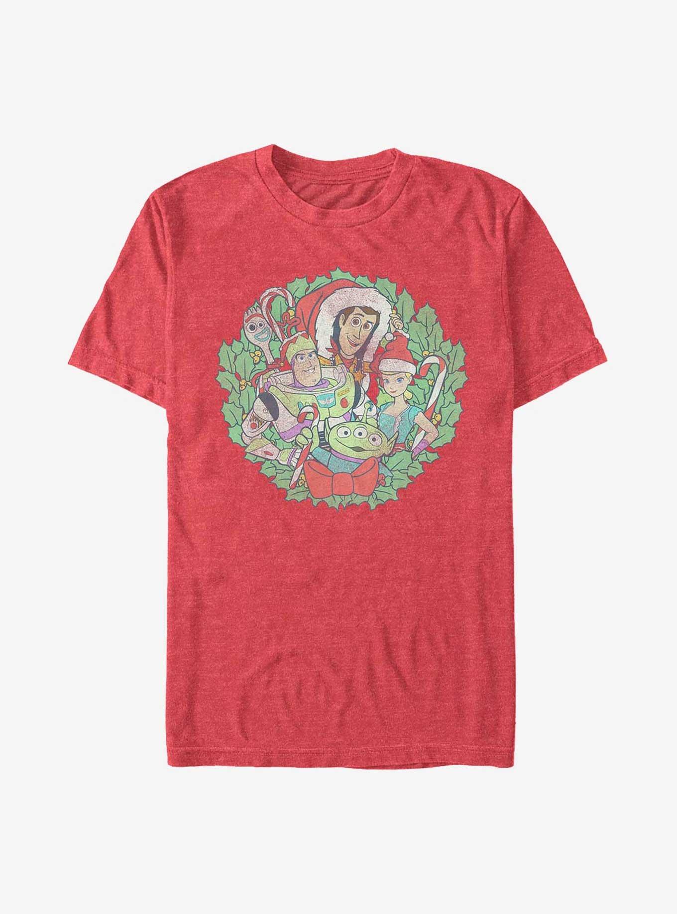 Disney Pixar Toy Story 4 Toys In Wreath T-Shirt, , hi-res