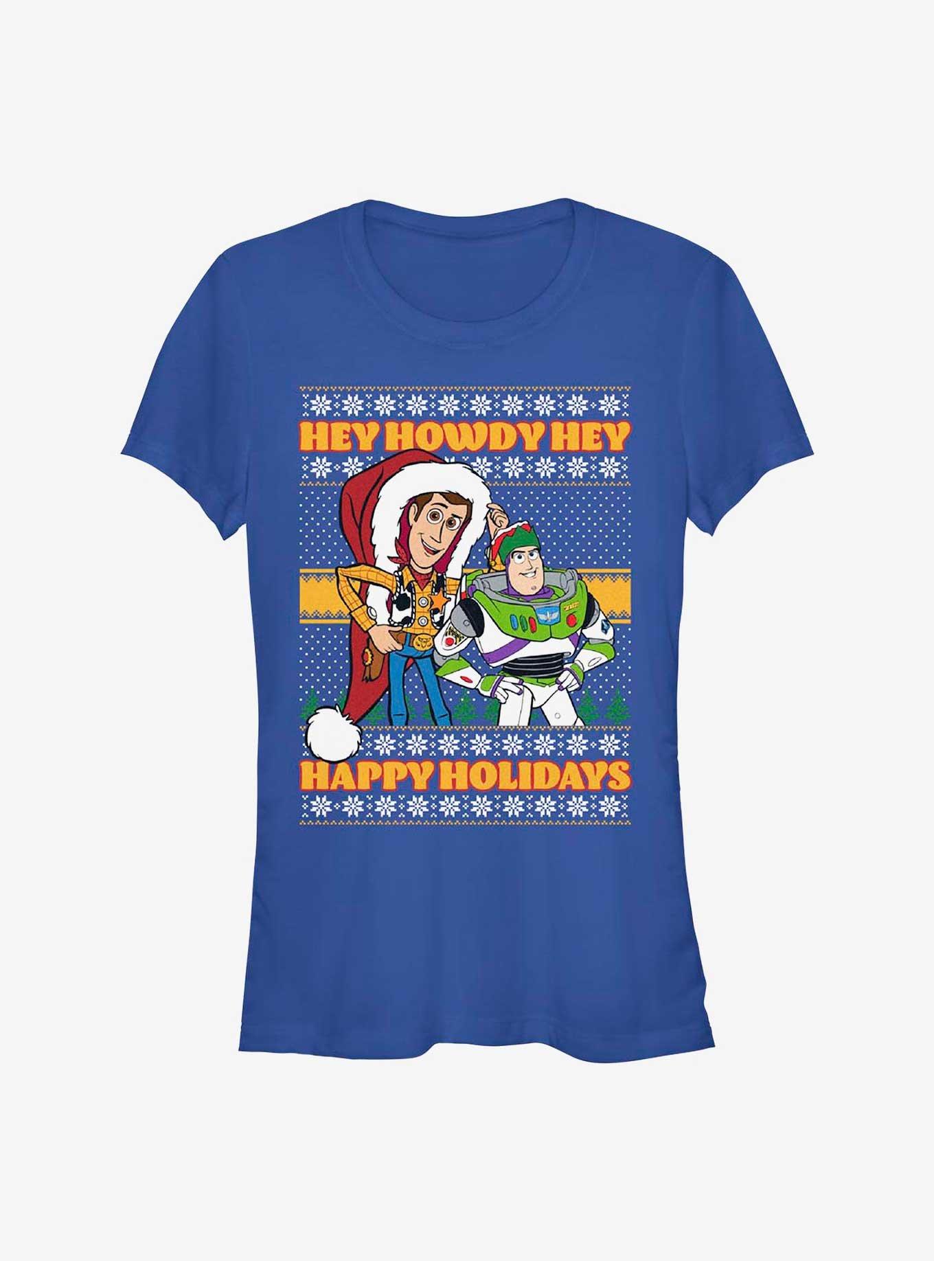 Disney Pixar Toy Story Howdy Holidays Girls T-Shirt, ROYAL, hi-res