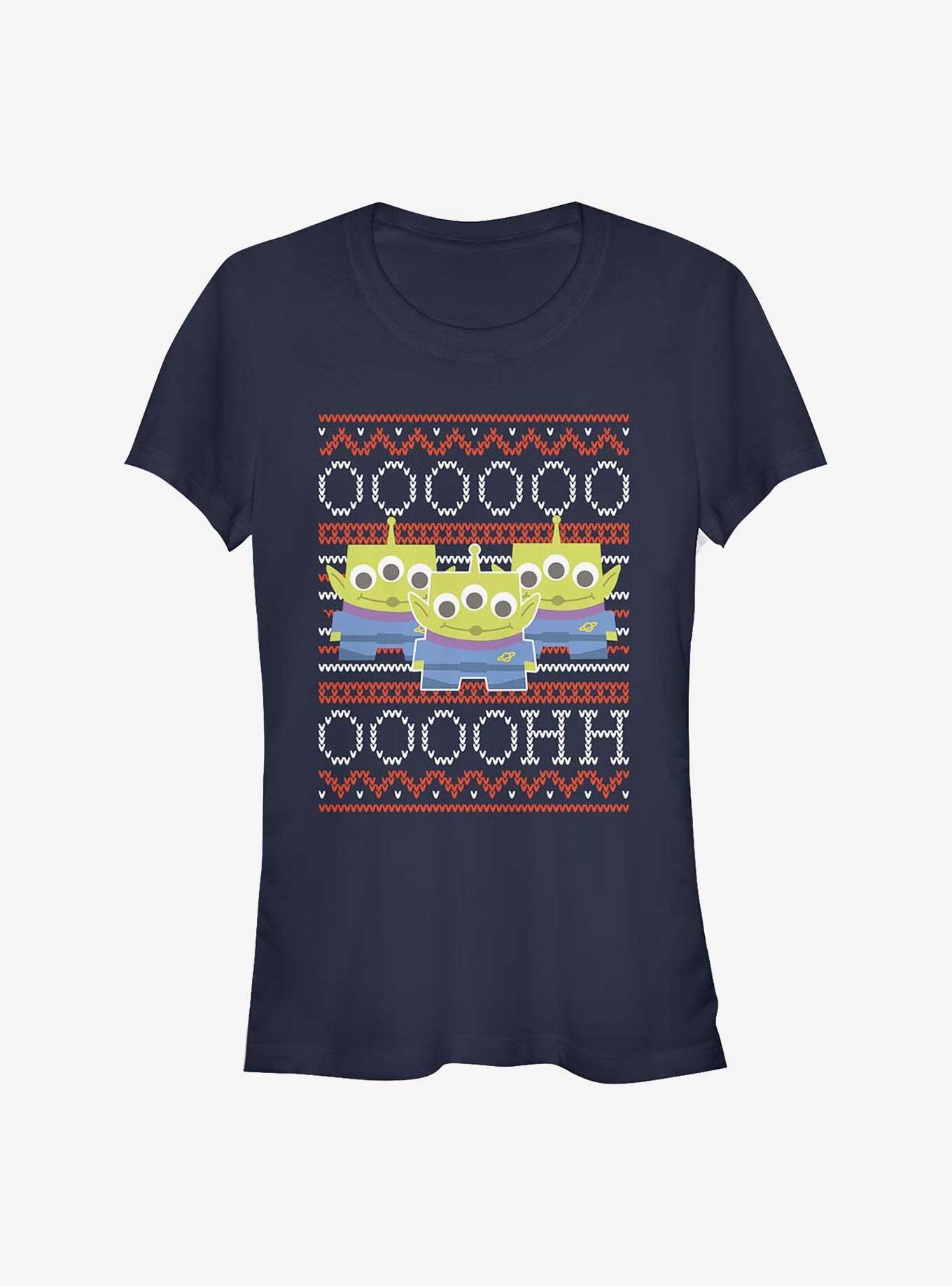 Disney Pixar Toy Story Ooh Ugly Holiday Girls T-Shirt, NAVY, hi-res