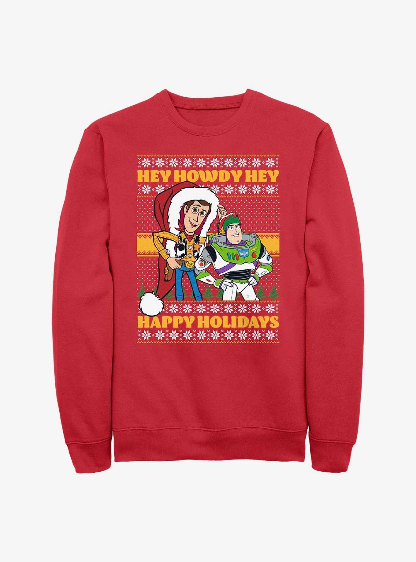 Disney Pixar Toy Story Howdy Holidays Crew Sweatshirt, , hi-res