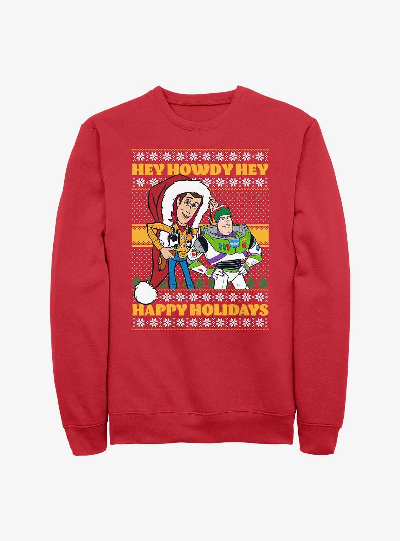 Disney Pixar Toy Story Howdy Holidays Crew Sweatshirt, ROYAL, hi-res