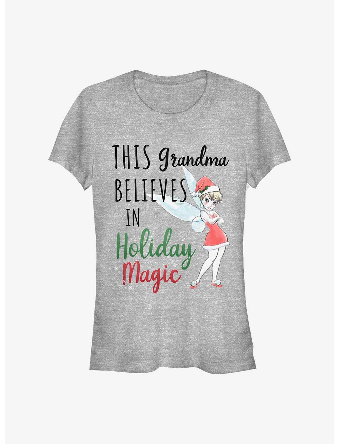 Disney Tinker Bell Grandma Holiday Magic Grandma Girls T-Shirt, ATH HTR, hi-res