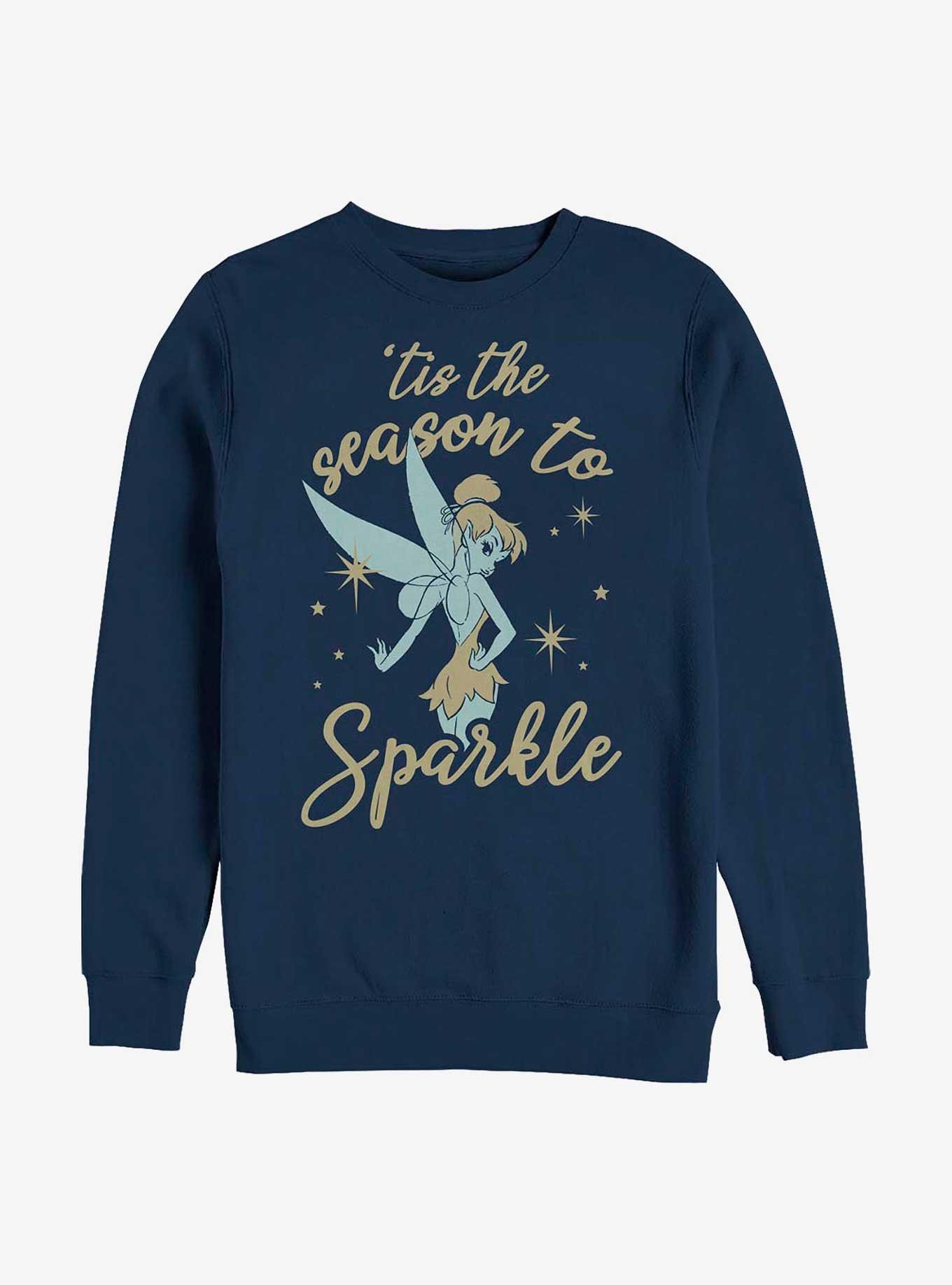 Disney Tinker Bell Sparkle Season Crew Sweatshirt, NAVY, hi-res