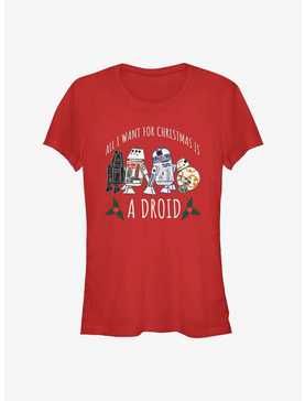 Star Wars Christmas Droids Girls T-Shirt, , hi-res