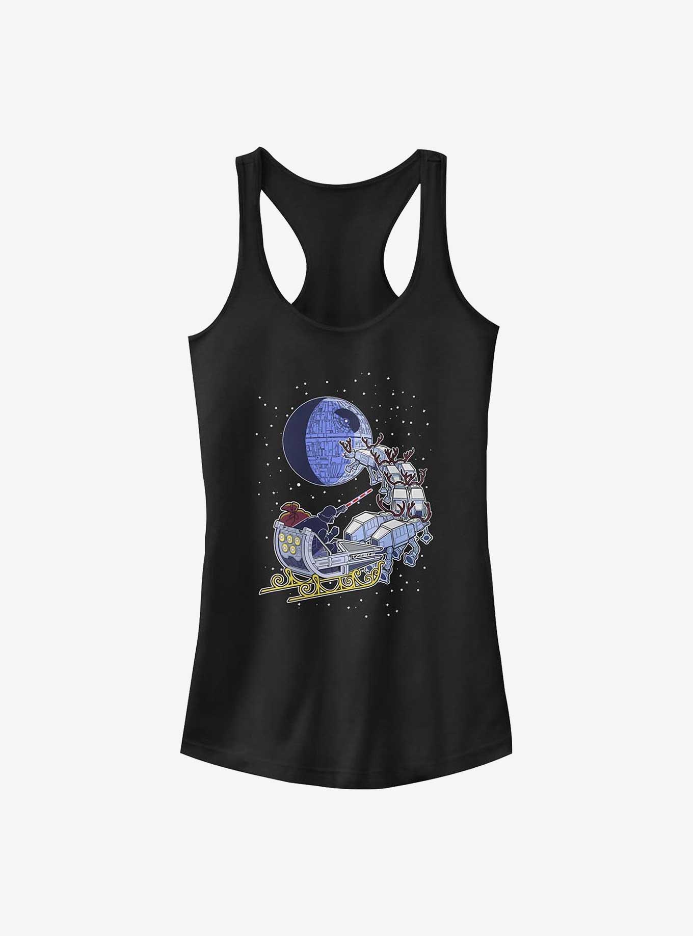 Star Wars Vader Sleigh Girls Tank Top, BLACK, hi-res