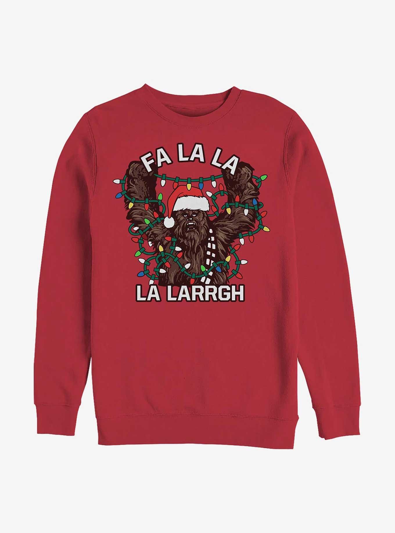 Star Wars Wookiee Lights Crew Sweatshirt, RED, hi-res