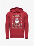 Star Wars The Mandalorian Merry Force The Child Hoodie, RED, hi-res
