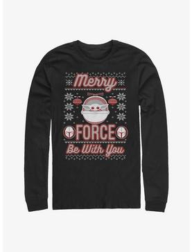 Star Wars The Mandalorian Merry Force The Child Long-Sleeve T-Shirt, , hi-res