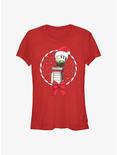 Star Wars: The Rise Of Skywalker D-0 Candy Cane Girls T-Shirt, RED, hi-res