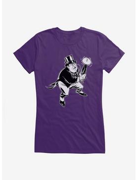 Batman The Penguin Multi Use Umbrella Girls T-Shirt, PURPLE, hi-res