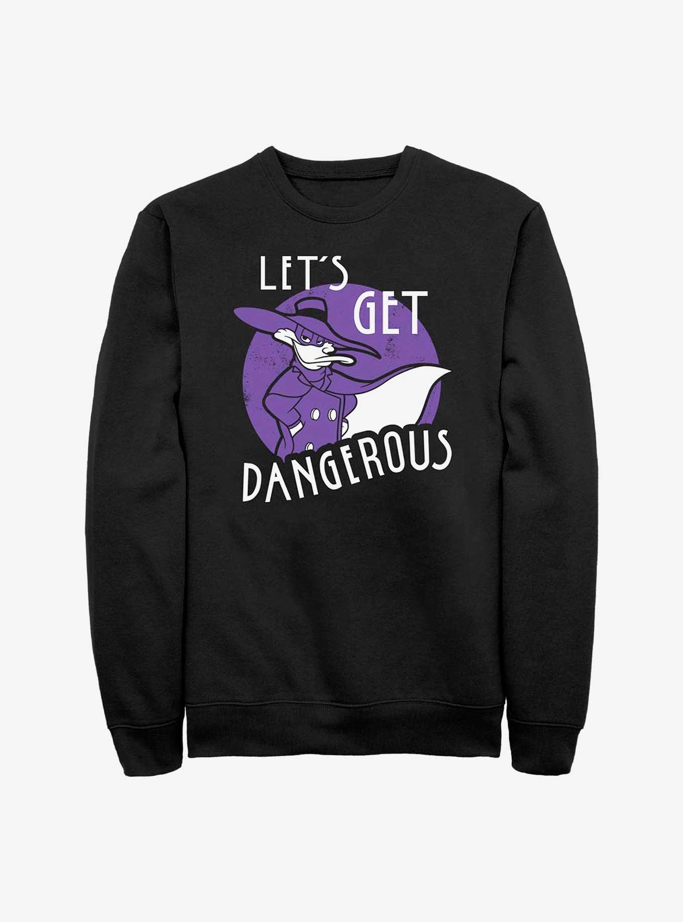 Disney Darkwing Duck Get Dangerous Sweatshirt, BLACK, hi-res