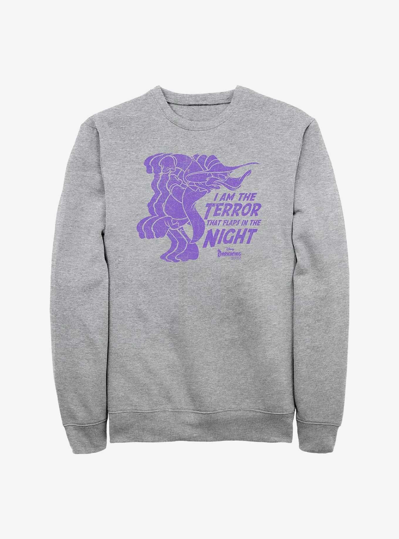 Disney Darkwing Duck The Terror Of The Night Repeat Sweatshirt, ATH HTR, hi-res