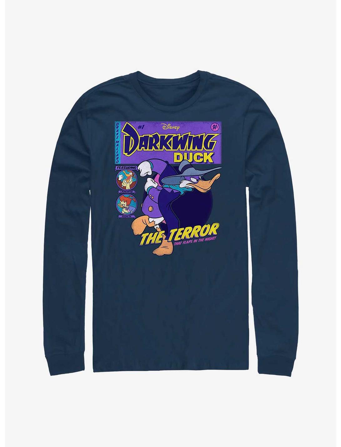 Disney Darkwing Duck Comic Long-Sleeve T-Shirt, NAVY, hi-res