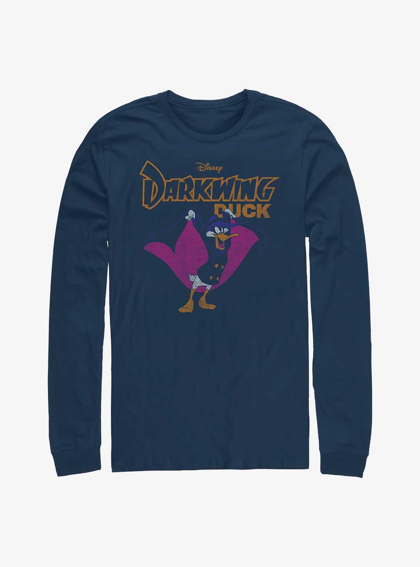 Disney Darkwing Duck The Dark Duck Long-Sleeve T-Shirt - BLUE | BoxLunch, image size:1360x1836