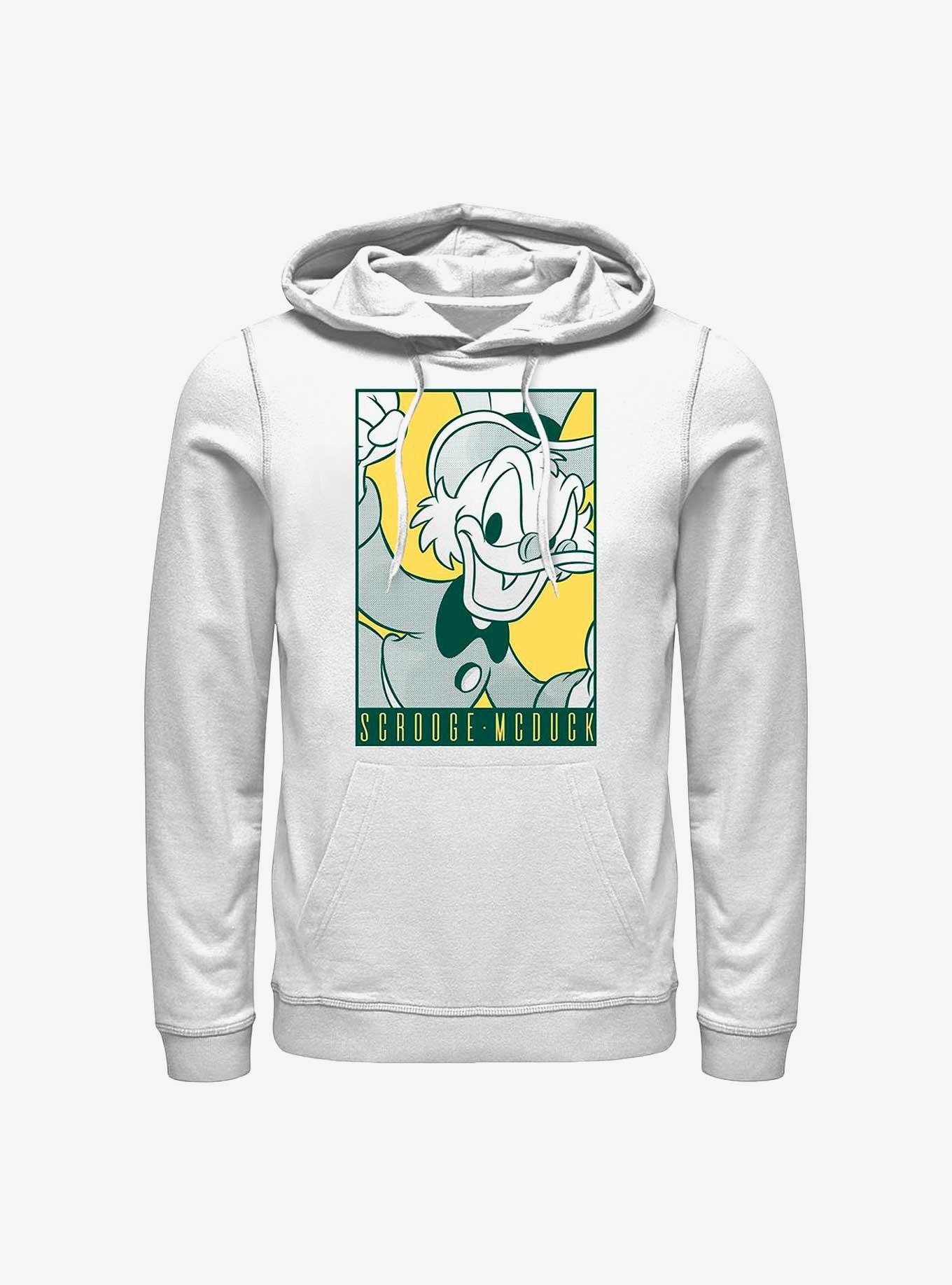 Disney DuckTales Pop Poster Scrooge McDuck Hoodie WHITE BoxLunch