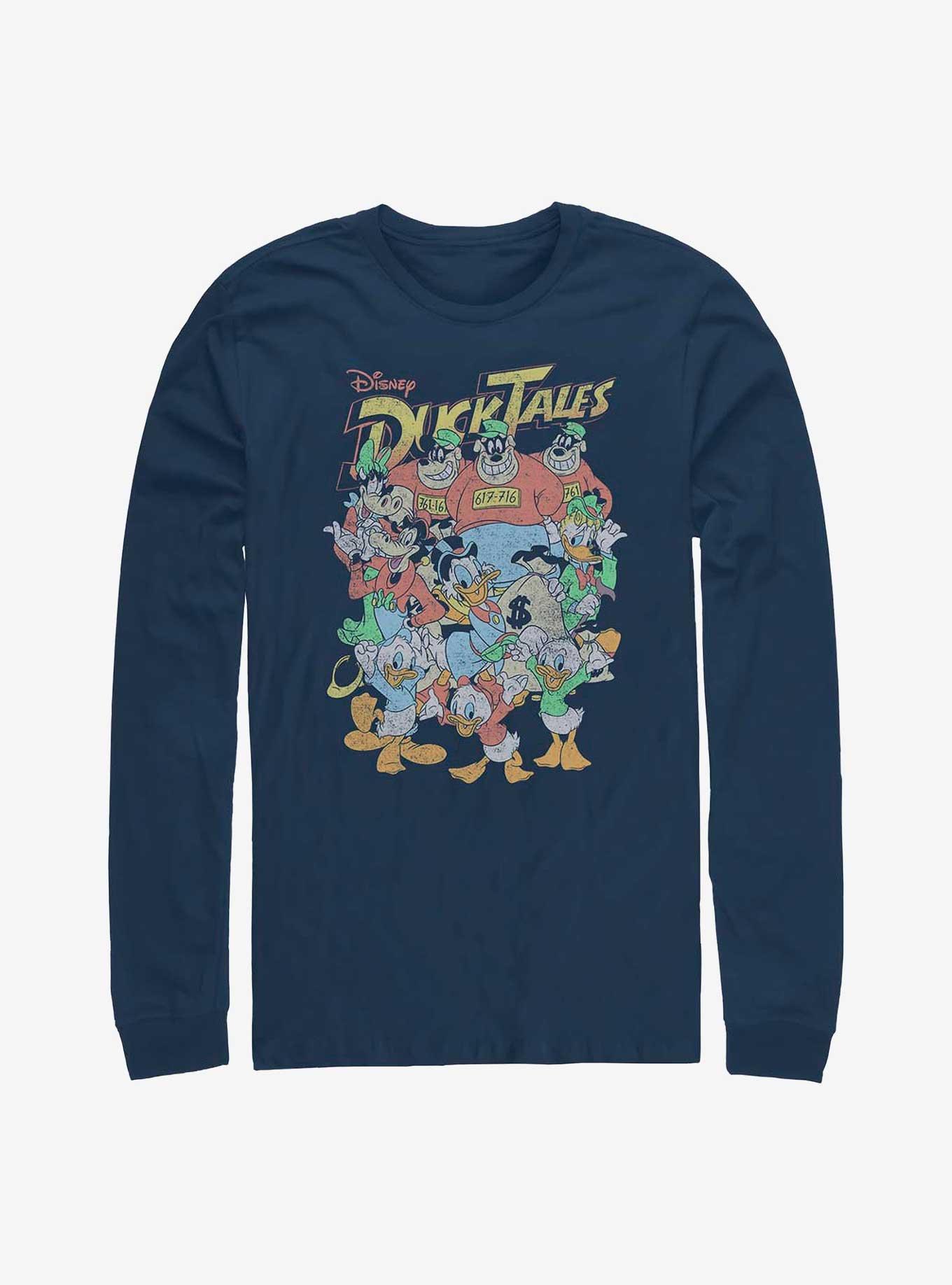 Disney DuckTales Cast Long-Sleeve T-Shirt, NAVY, hi-res