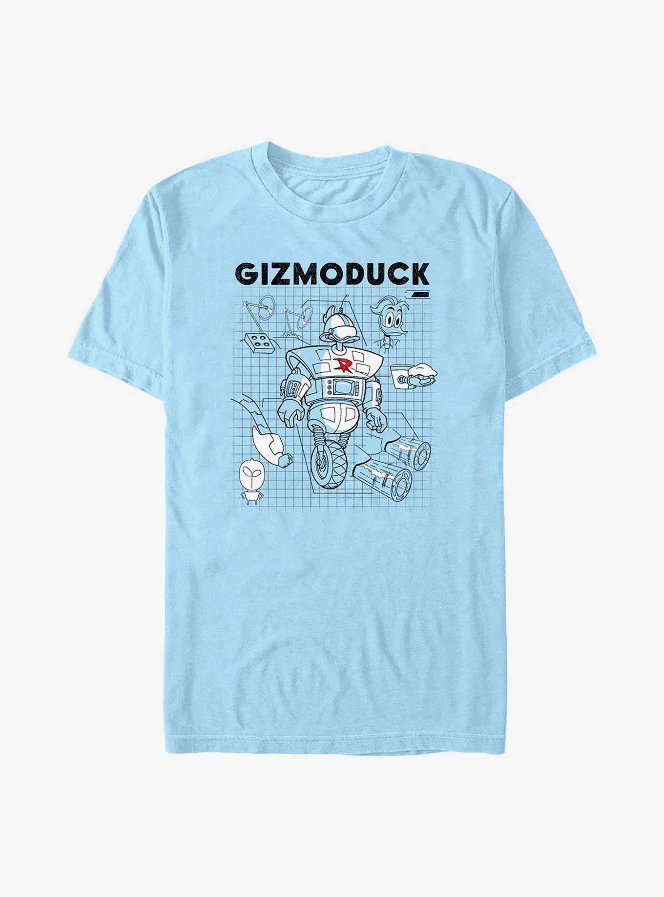 Disney DuckTales Gizmoduck Schematic T-Shirt, LT BLUE, hi-res