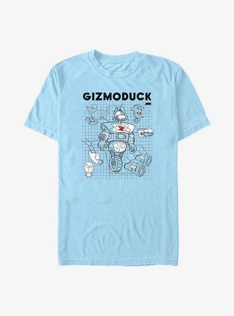 Disney DuckTales Gizmoduck Schematic T-Shirt - BLUE | BoxLunch