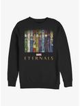Marvel Eternals Vertical Panels Sweatshirt, BLACK, hi-res