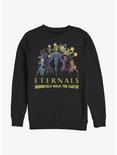 Marvel Eternals Cartoon Group Shot Sweatshirt, BLACK, hi-res